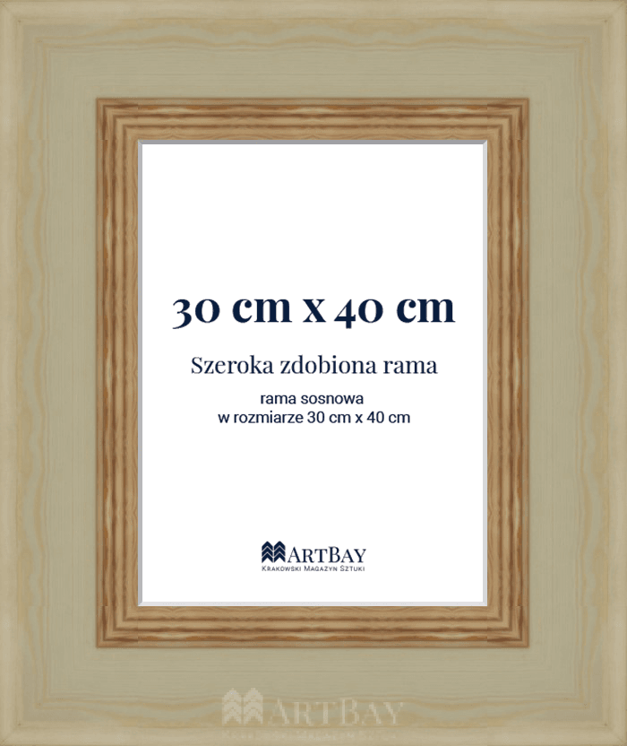 Szeroka zdobiona rama - obrazek 5