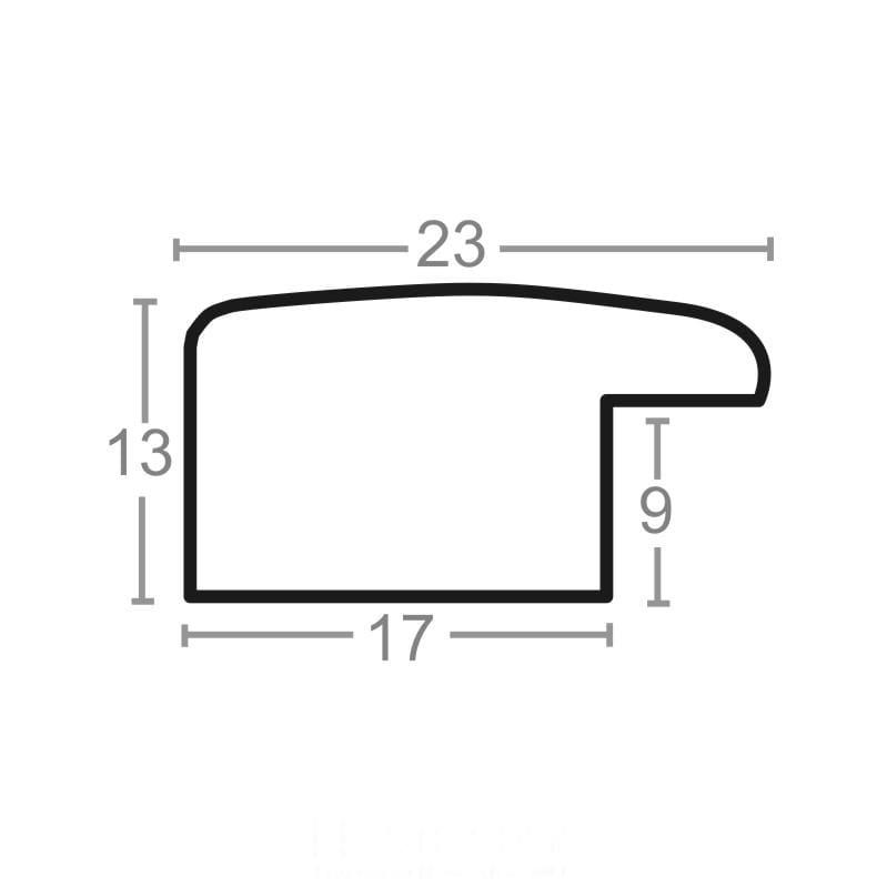 Wąska brązowa rama - obrazek 3