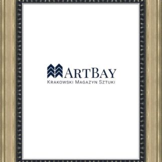 Zdobiona złota rama
