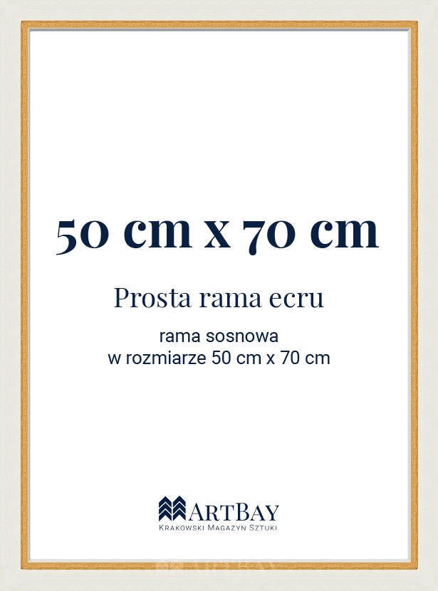 Prosta rama ecru - obrazek 6