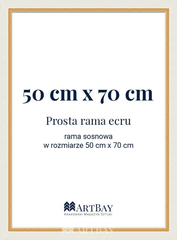 Prosta rama ecru - obrazek 6