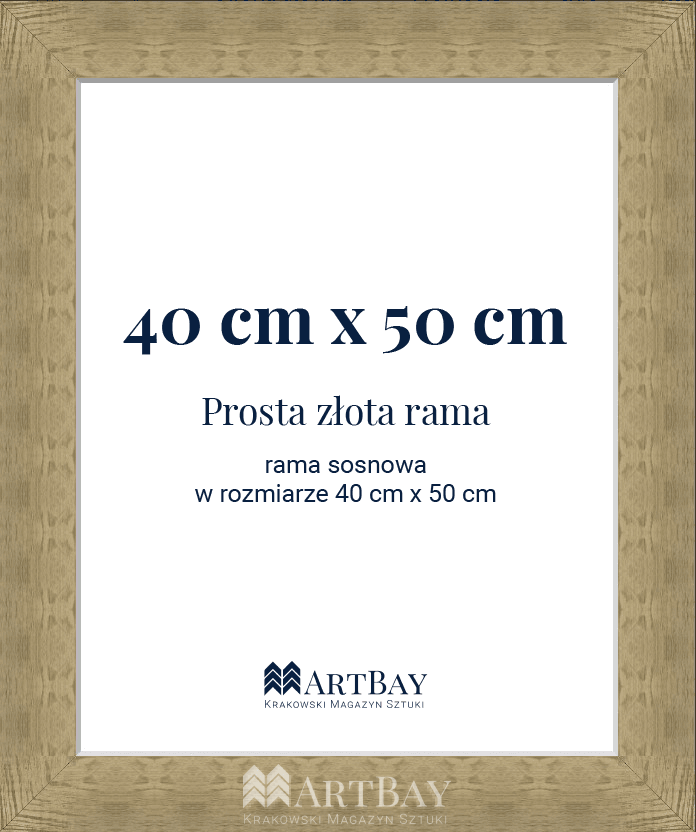 Prosta złota rama - obrazek 5