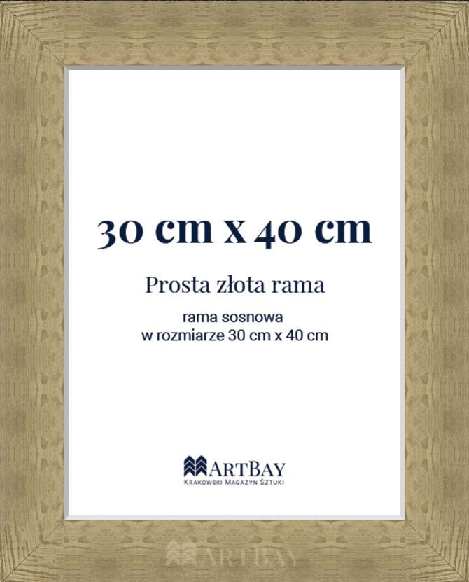 Prosta złota rama - obrazek 4