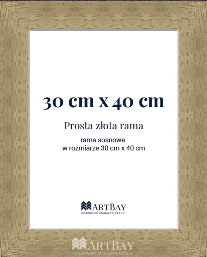 Prosta złota rama - obrazek 4