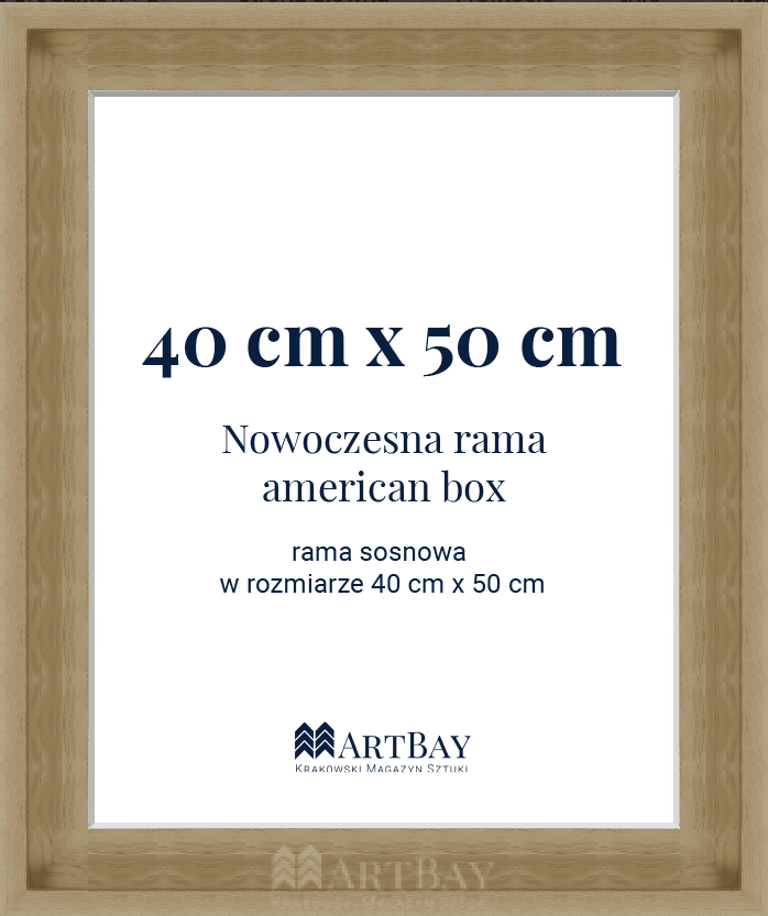 Nowoczesna rama sosnowa "american box" - obrazek 5