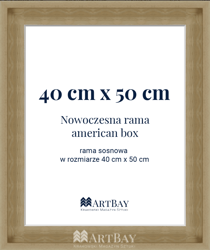 Nowoczesna rama sosnowa "american box" - obrazek 5