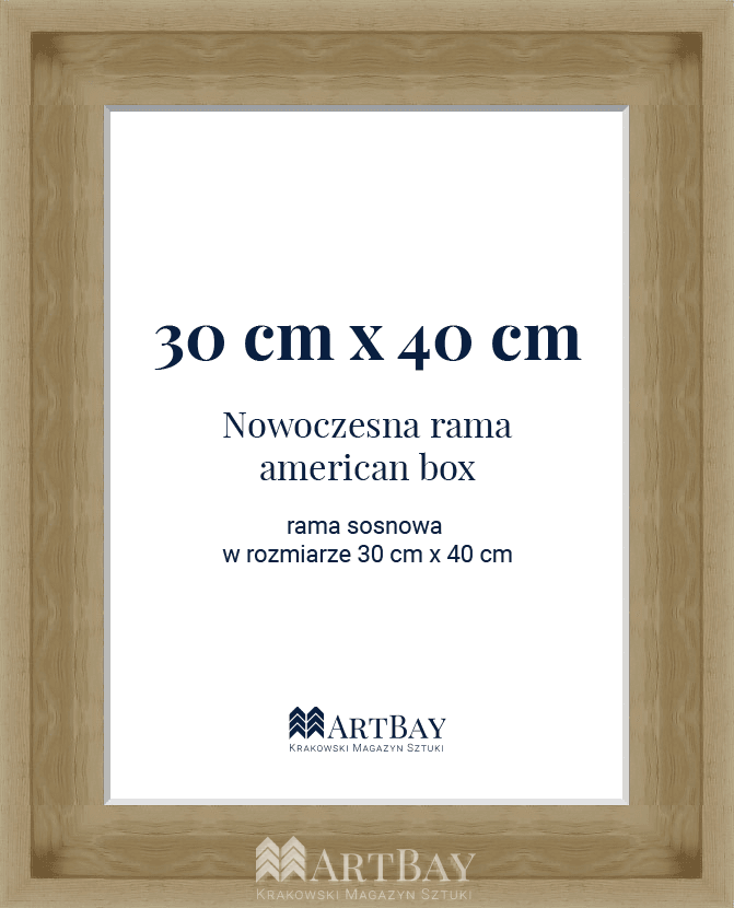 Nowoczesna rama sosnowa "american box" - obrazek 4