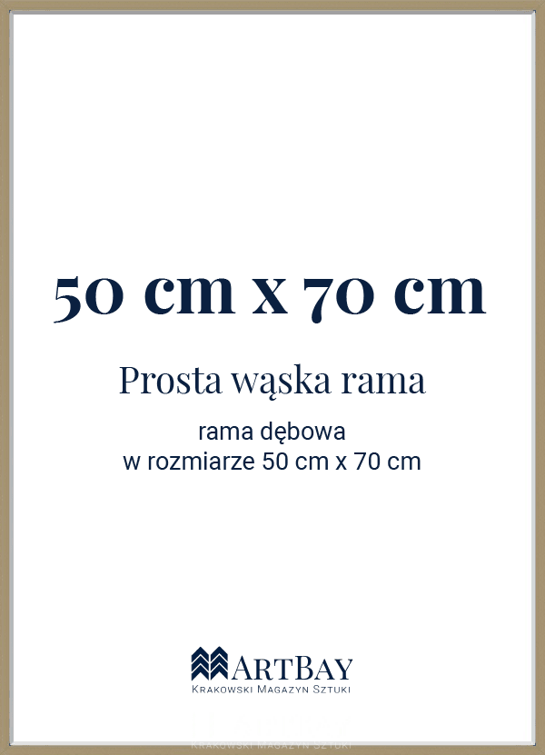 Prosta wąska rama dębowa - obrazek 5