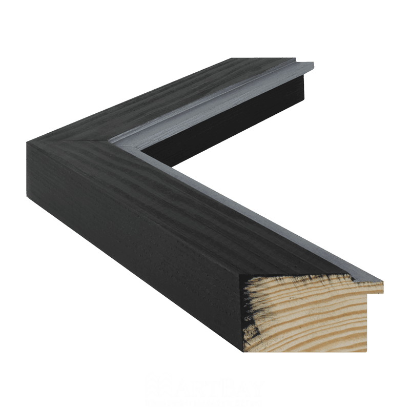 Prosta rama czarno-srebrna - obrazek 2