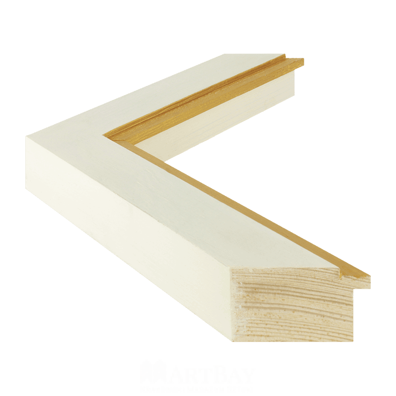 Prosta rama ecru - obrazek 3