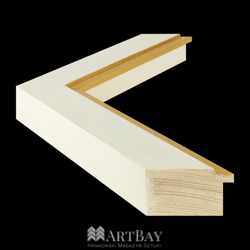 Prosta rama ecru - obrazek 3