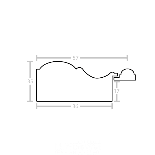 Zdobiona złota rama - obrazek 3