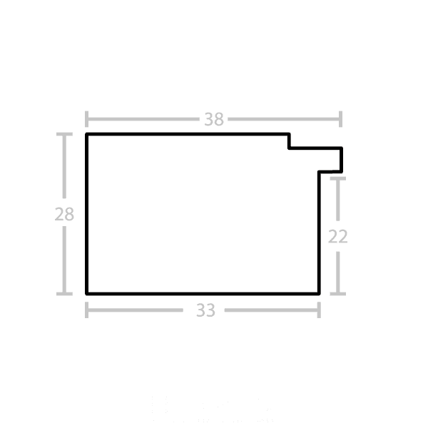 Prosta rama czarno-srebrna - obrazek 3