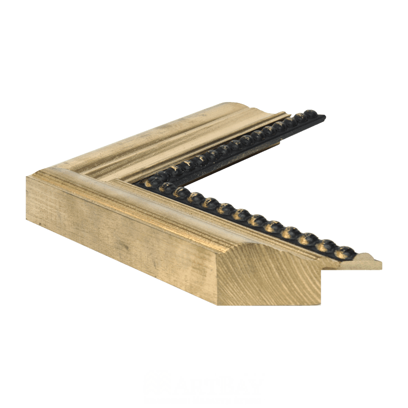 Zdobiona złota rama - obrazek 2