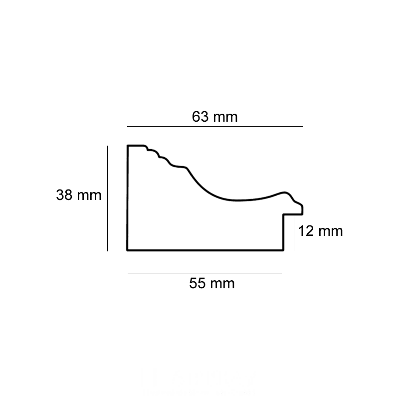 Czarno-złota tradycyjna rama - obrazek 3