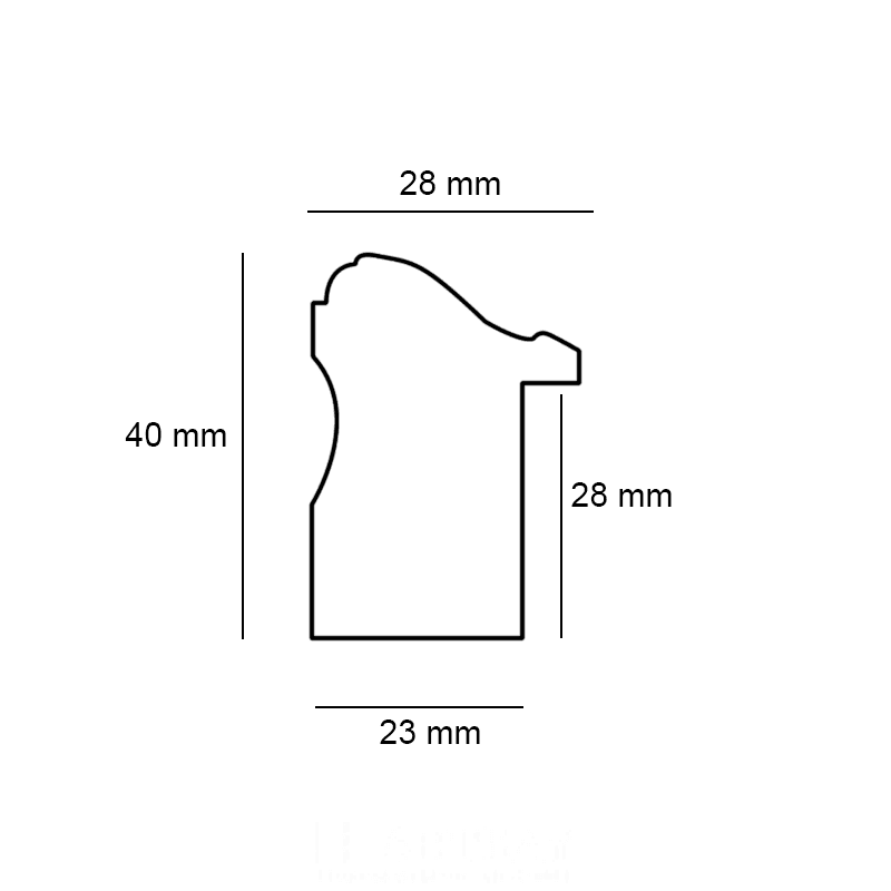 Klasyczna rama brązowo-złota - obrazek 3