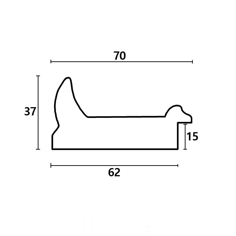 Nowoczesna złota rama - obrazek 3