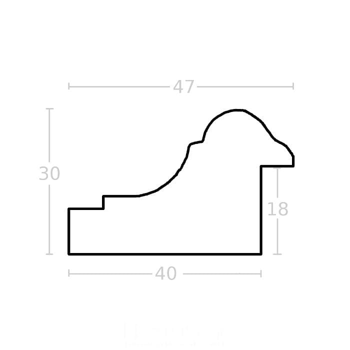 Srebrna zdobiona rama - obrazek 3