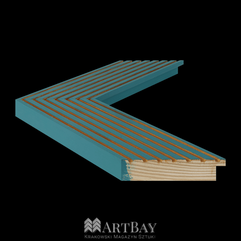 Nowoczesna rama turkusowa - obrazek 2