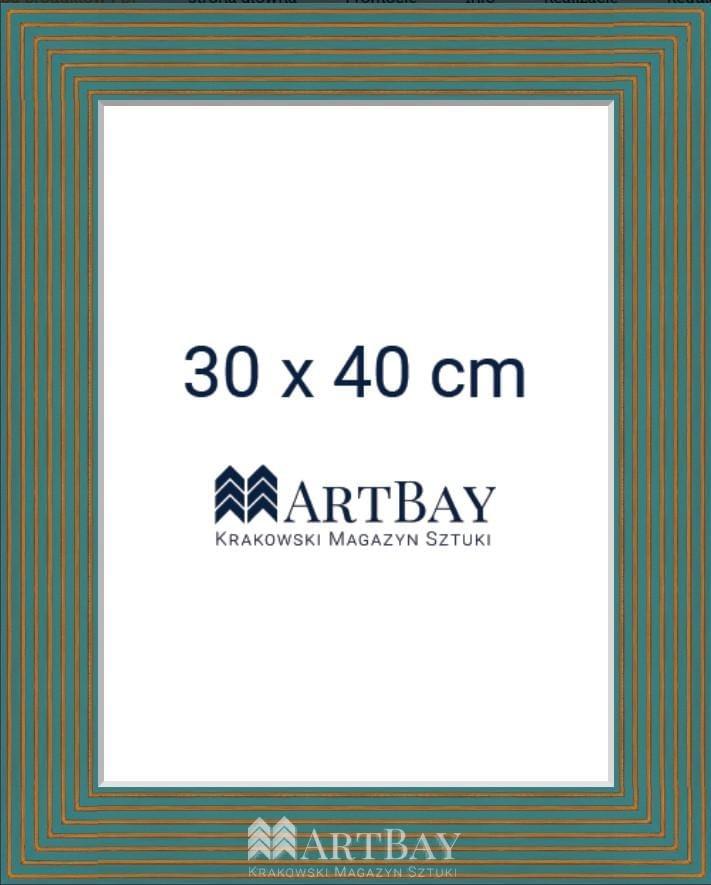 Nowoczesna rama turkusowa - obrazek 3