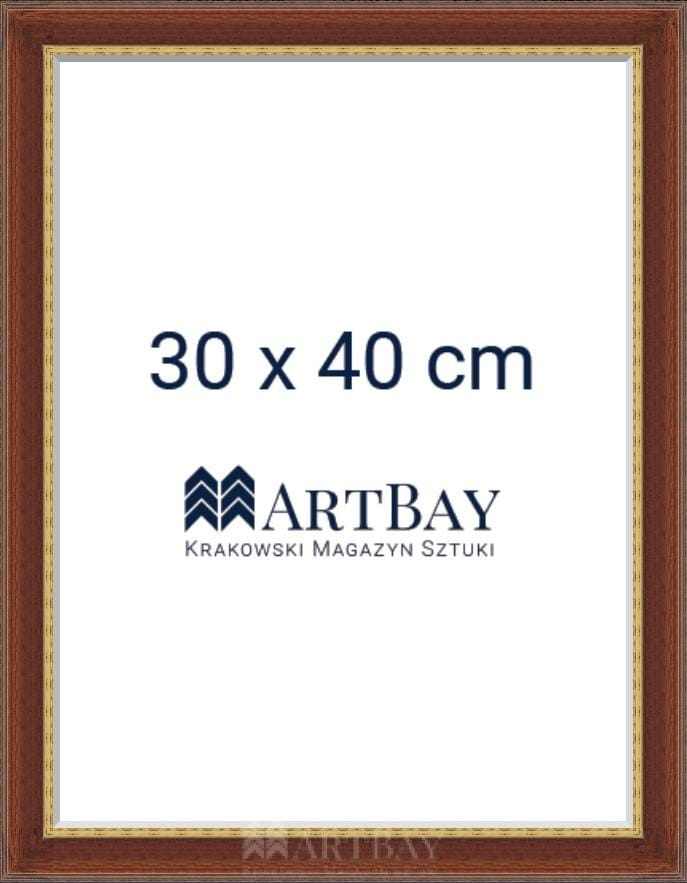 Klasyczna rama brązowo-złota - obrazek 4