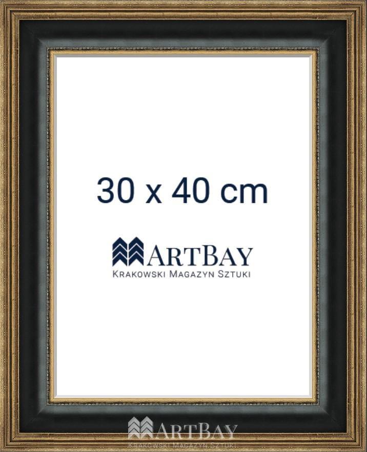Czarno-złota tradycyjna rama - obrazek 4