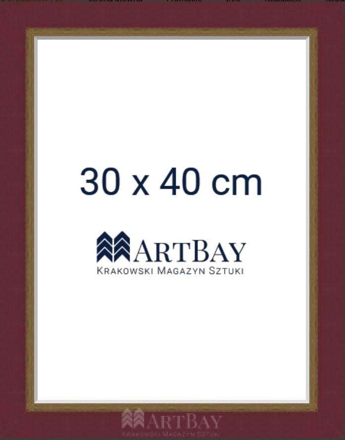 Prosta rama bordowa - obrazek 4