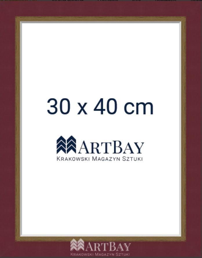 Prosta rama bordowa - obrazek 4