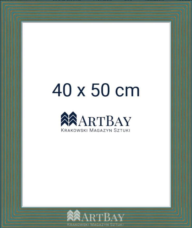 Nowoczesna rama turkusowa - obrazek 4