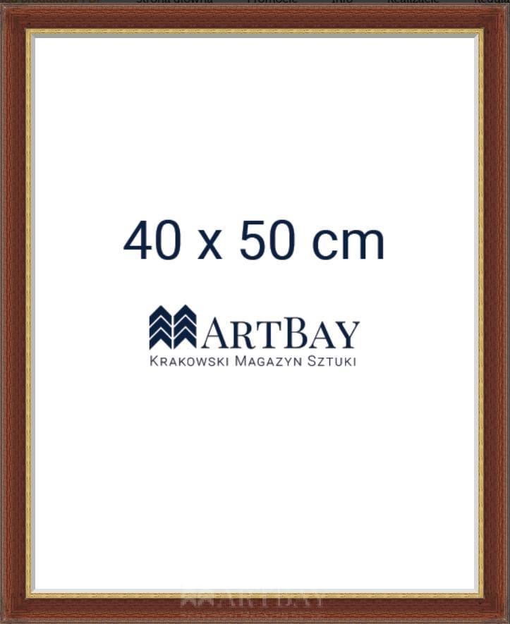Klasyczna rama brązowo-złota - obrazek 5