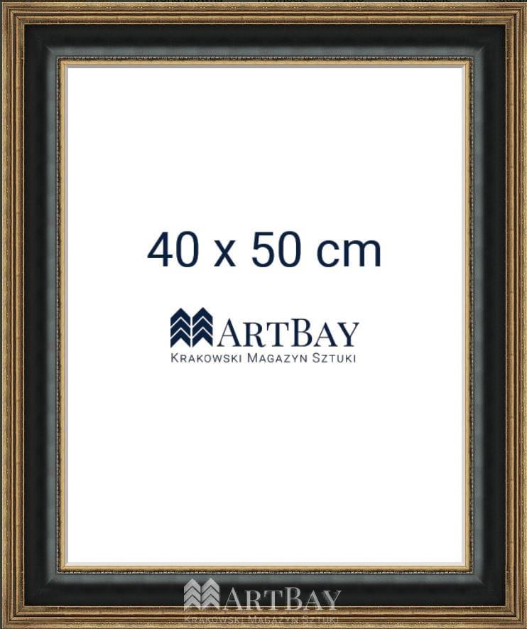Czarno-złota tradycyjna rama - obrazek 5