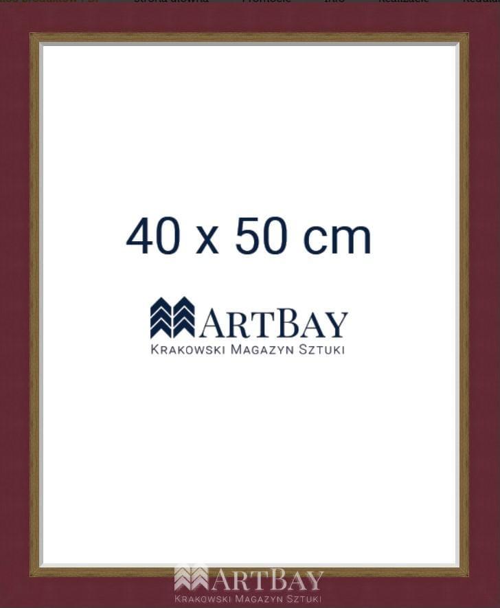 Prosta rama bordowa - obrazek 5