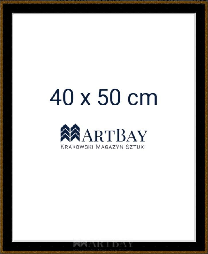 Klasyczna czarno-złota rama - obrazek 5