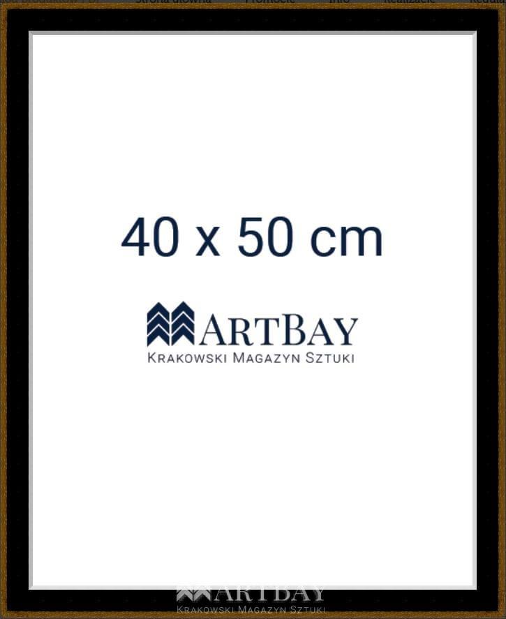 Klasyczna czarno-złota rama - obrazek 5