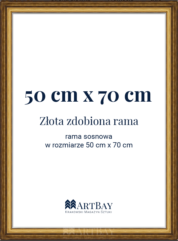 Złota zdobiona rama - obrazek 2