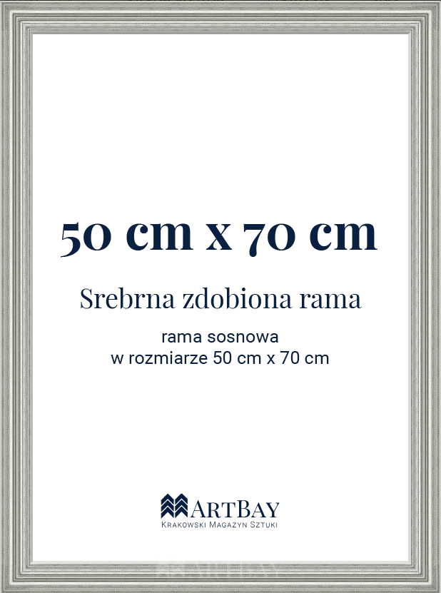 Srebrna zdobiona rama - obrazek 6