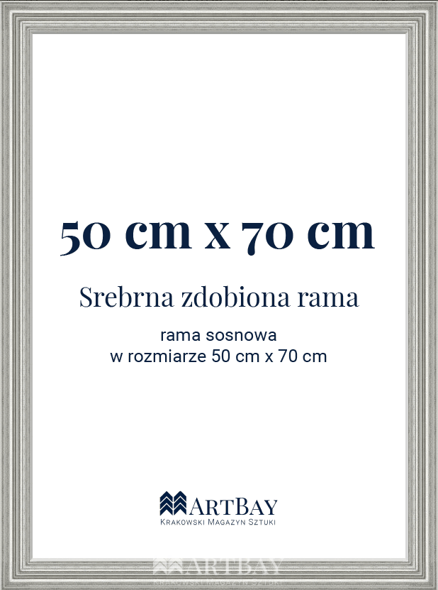Srebrna zdobiona rama - obrazek 6