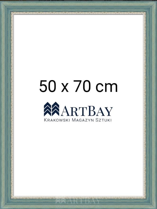 Rama zdobiona w kolorze niebieskim - obrazek 6