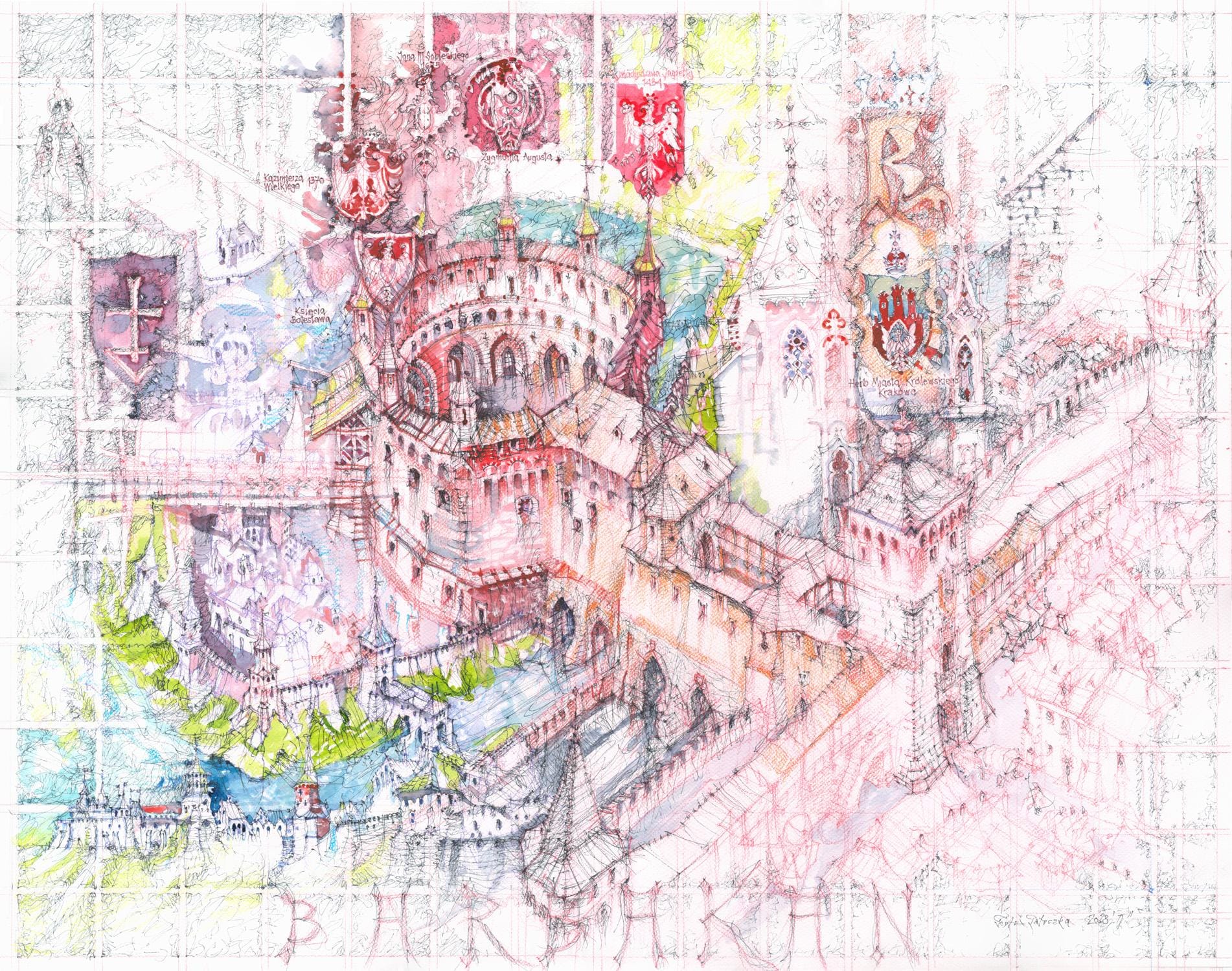 Barbakan z lotu ptaka - obrazek 4