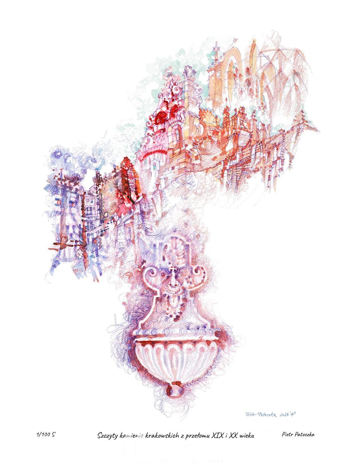 Szczyty kamienic krakowskich z przełomu XIX i XX wieku - obrazek 3