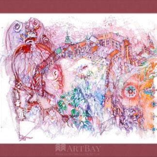 Widok z lotu ptaka Zamku Królewskiego na Wawelu