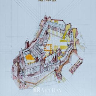 Wawel: stan z 1914 roku wg. rys. Adolfa Szyszko - Bohusza z 1939