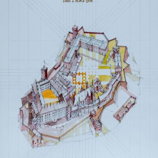 Wawel: stan z 1914 roku wg. rys. Adolfa Szyszko - Bohusza z 1939