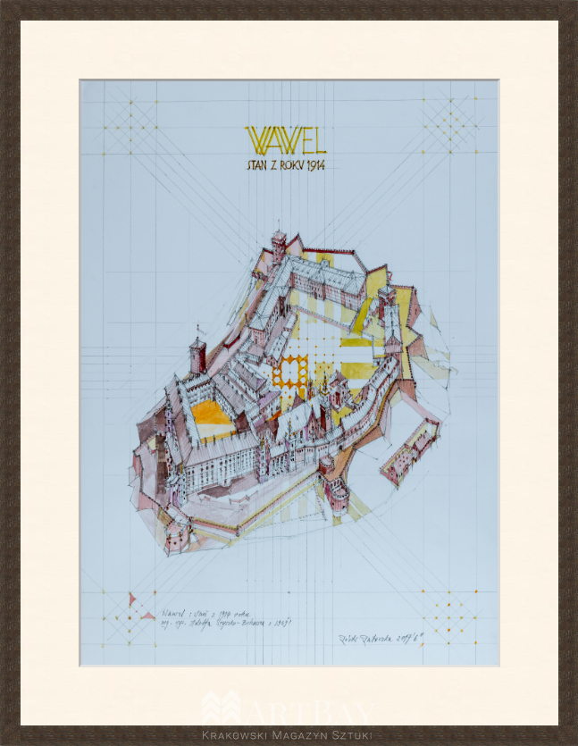 Wawel: stan z 1914 roku wg. rys. Adolfa Szyszko - Bohusza z 1939 - obrazek 2