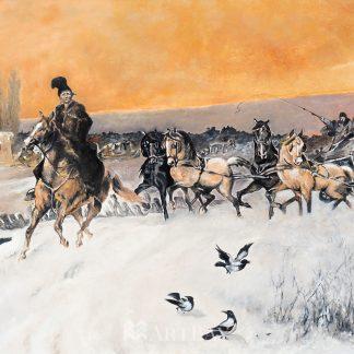 Juliusz Kossak - Powrót z zabawy